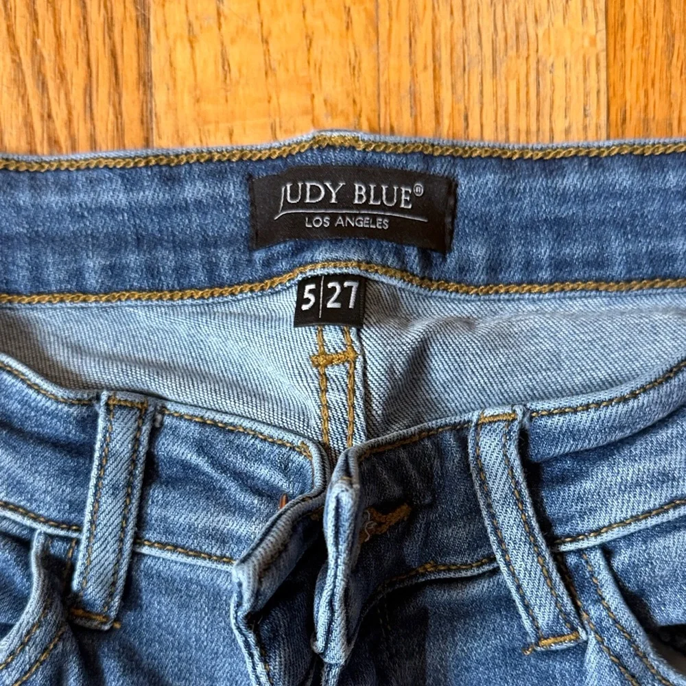 Judy Blue Flare Women's Jeans in Blue - Picture 2 of 3